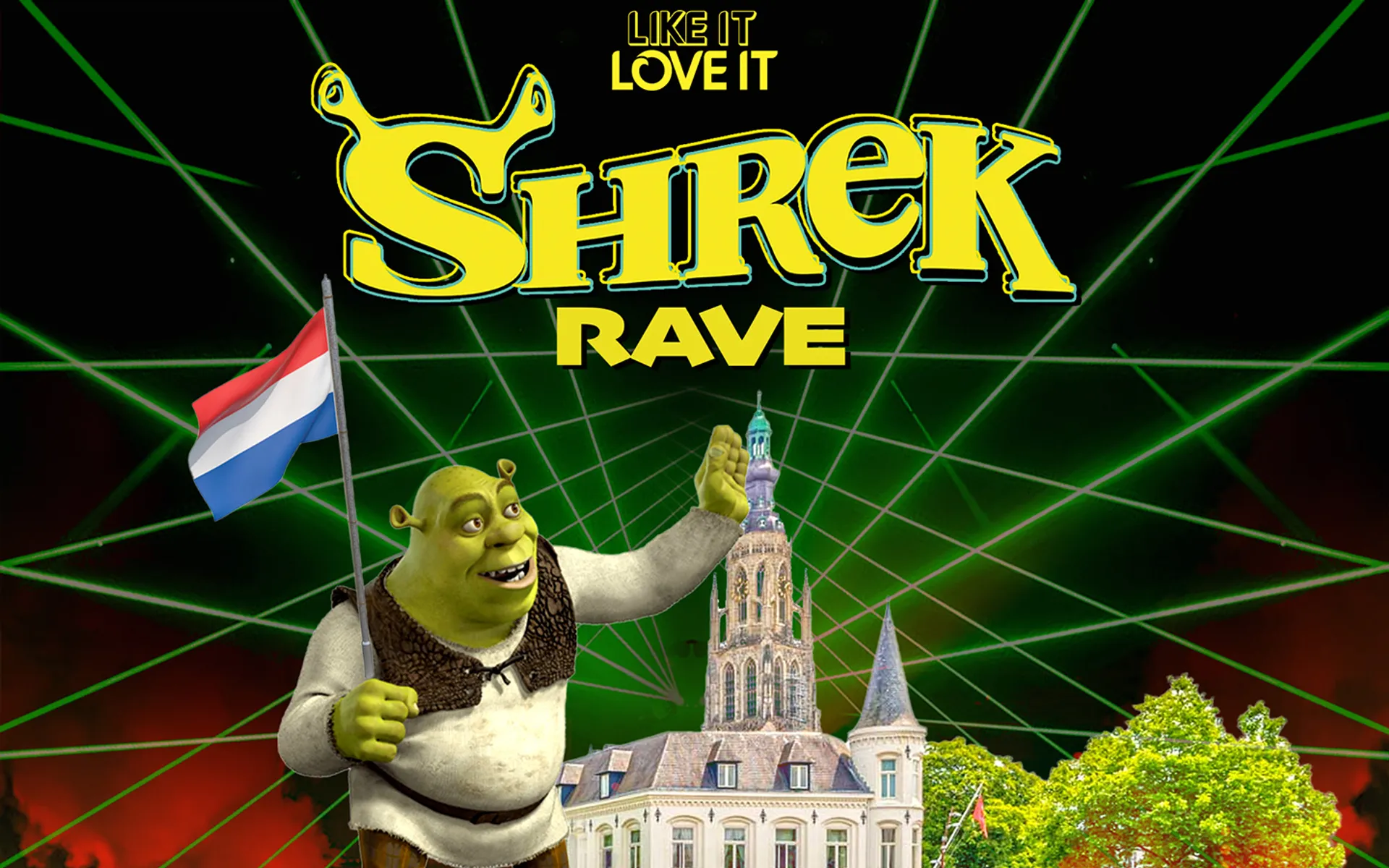 Sherk Raves Shrek Rave in MEZZ